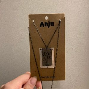 NWT Pewter Tree Necklace